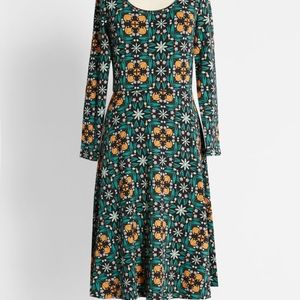 Mata Traders Midi Floral Kaleidoscope Dress